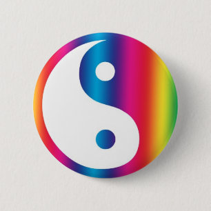 Abstract Yen Yang Backpack Pin Button