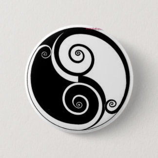 Abstract Yen Yang Backpack Pin Button