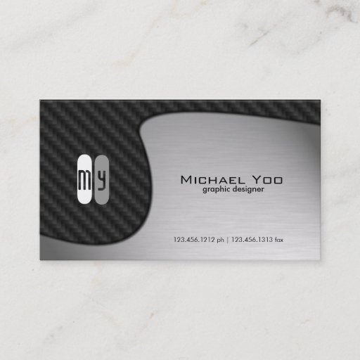 Customizable Abstract Yin Yang Graphic Design Business Card