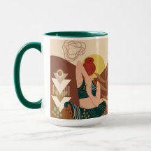 Abstract Yoga Pose Coffee Mug