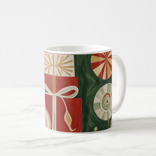 Abstract Yuletide Tapestry Coffee Mug