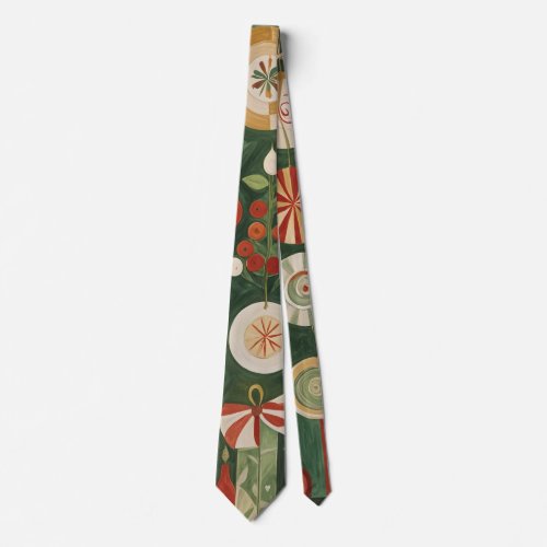 Abstract Yuletide Tapestry Neck Tie