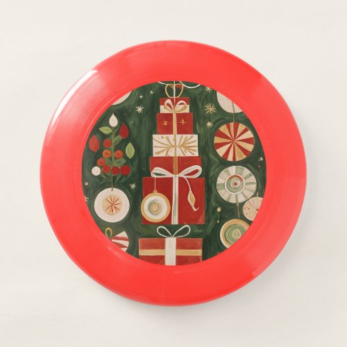 Abstract Yuletide Tapestry Wham_O Frisbee