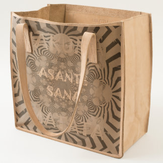 Abstract Zebra Art Asante Sana pattern design Tote