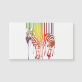 Abstract Zebra Magnetic Business Cards (Front)