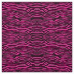 Abstract Zebra Pink and Black Fabric