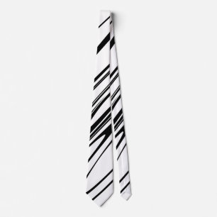Abstract Zebra Print Neck Tie