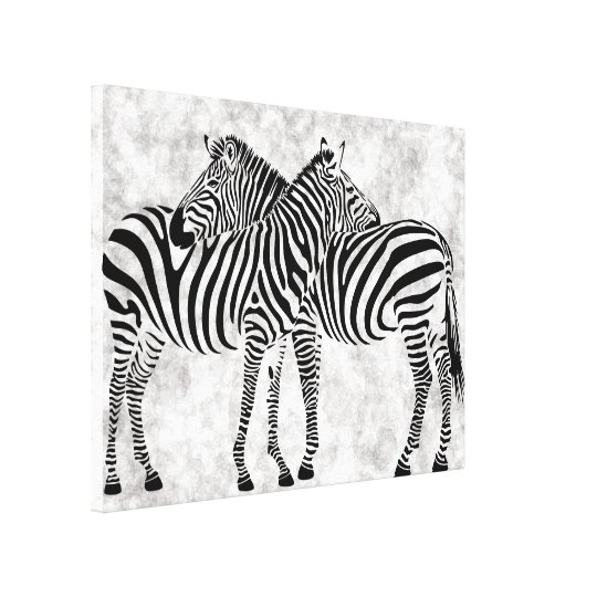 Abstract Zebras Canvas Print