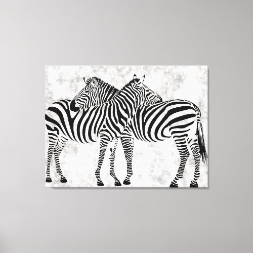 Abstract  Zebras Canvas Print