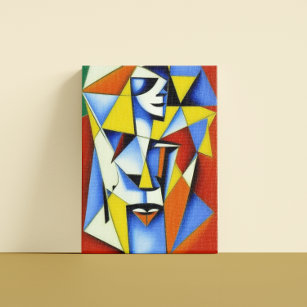 Abstract Zen Cubist Canvas Print