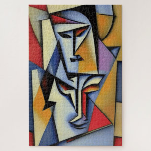 Abstract Zen Cubist Jigsaw Puzzle