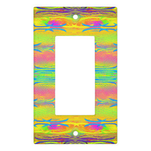 Abstracted background light switch cover