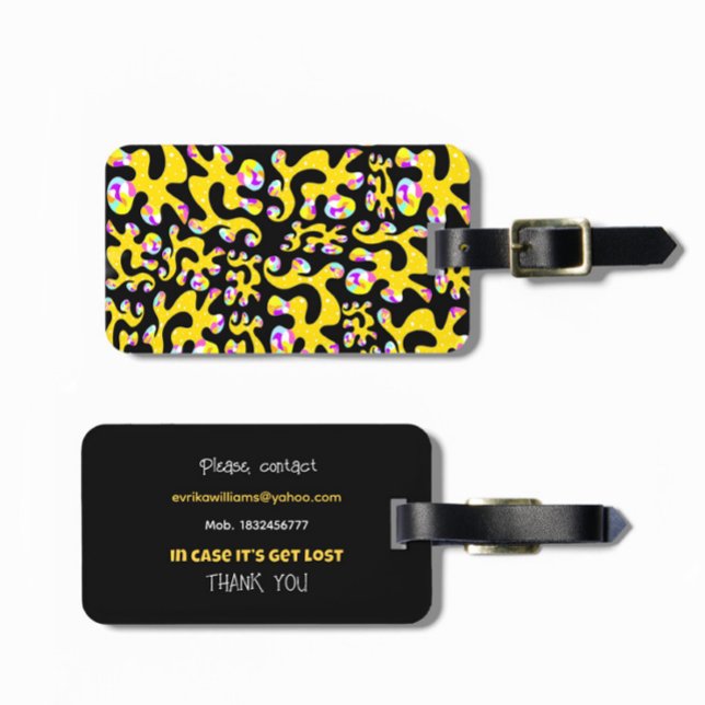 Abstracted background  luggage tag (Creator Uploaded)