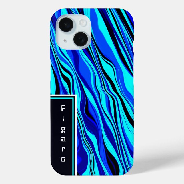 Abstracted blue Case-Mate iPhone Case (Back)
