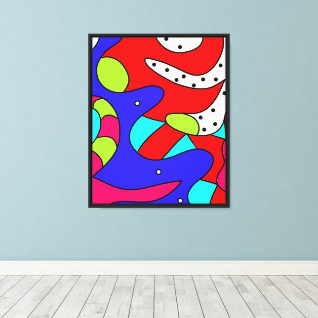 Abstracted Canvas Print (Insitu(Wood Floor))