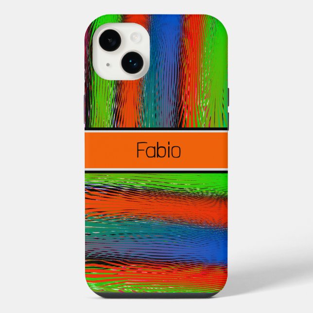 Abstracted colorful iphone case (Back)