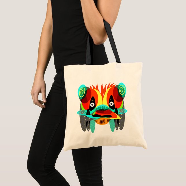 Abstracted face tote bag (Front (Product))