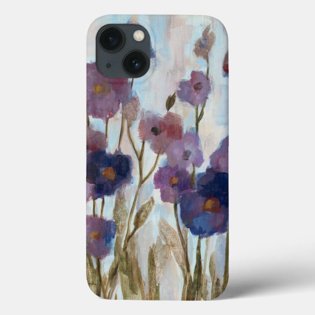 Abstracted Florals In Purple Case-Mate iPhone Case (Back)