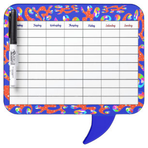 Abstracted Notepad Dry Erase Board