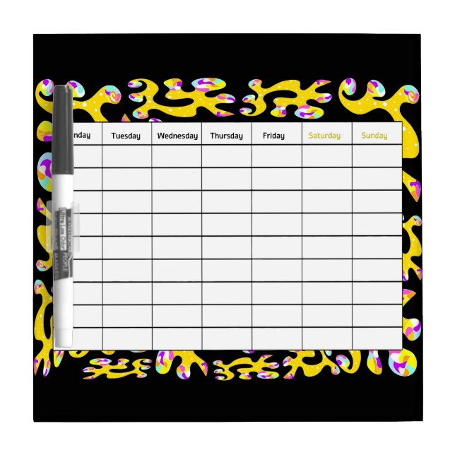 Abstracted Notepad Dry Erase Board (Front)