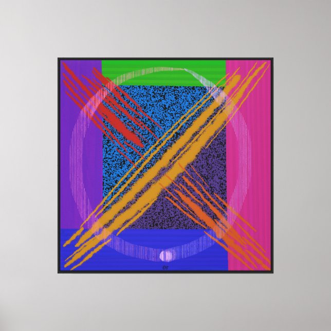 Abstracted of the different levels canvas print (Front)