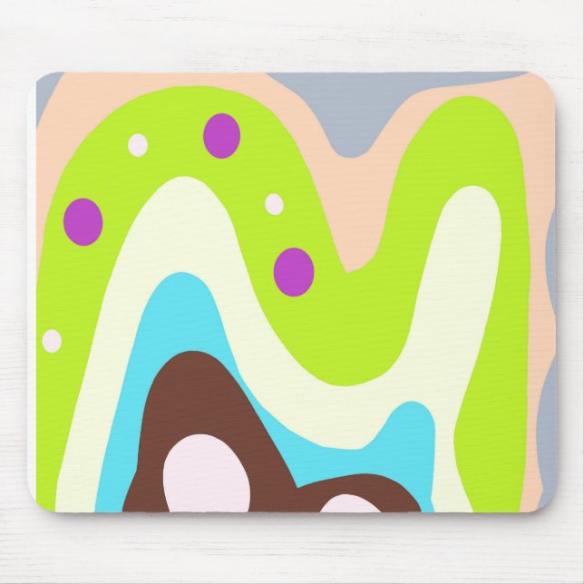 Abstracted painted mouse pad (Front)
