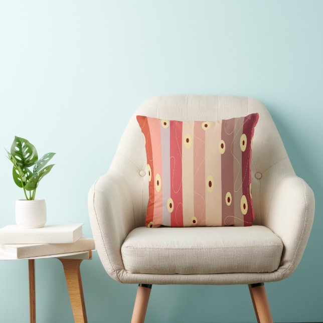 Abstracted pattern throw pillow (Chair)