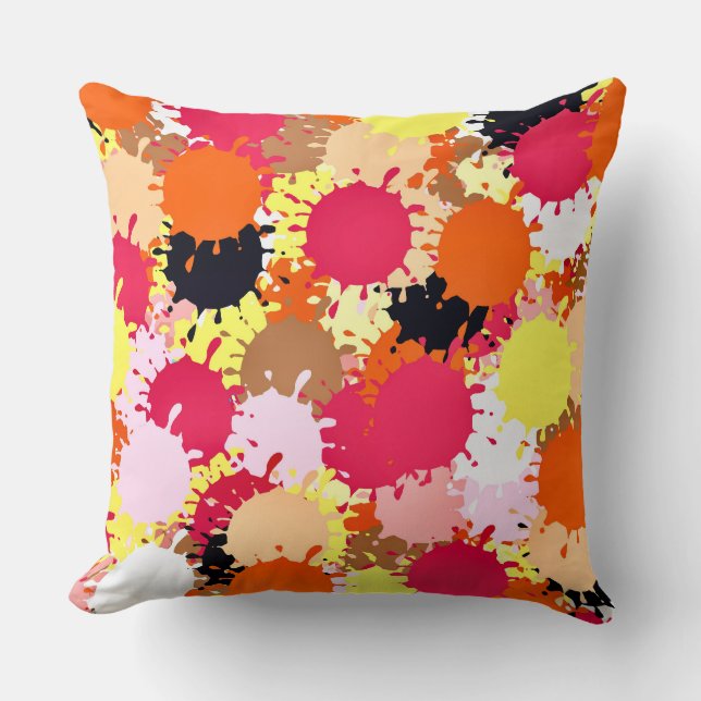 Abstracted Throw Pillow (Front)