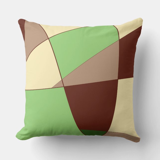 Abstracted  throw pillow (Front)