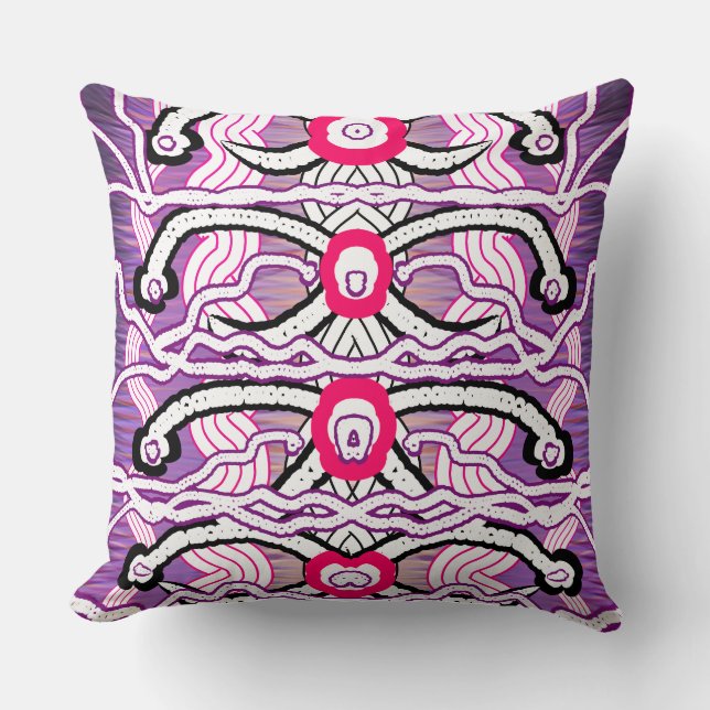 Abstracted Throw Pillow (Front)