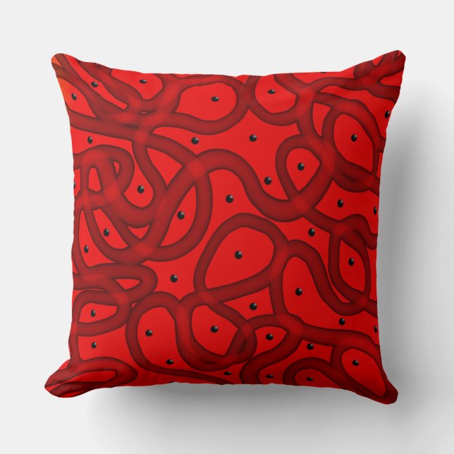 Abstracted Throw Pillow (Front)