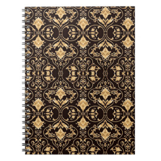 Abstraction Art Damask Pattern Wallpaper Notebook