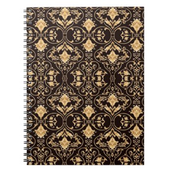 Abstraction Art Damask Pattern Wallpaper Notebook by Abstract_City at Zazzle