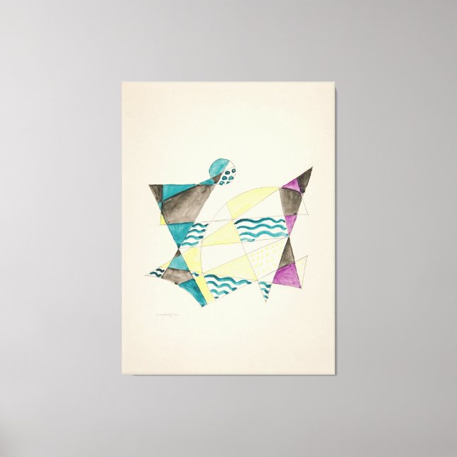 Abstraction Based on Sails Canvas Print (Front)