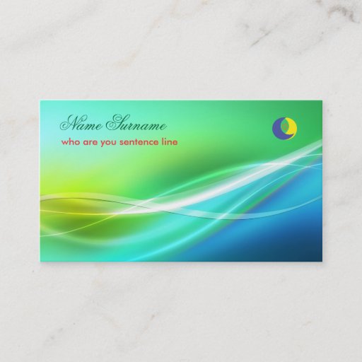 Customizable abstraction beautiful business card