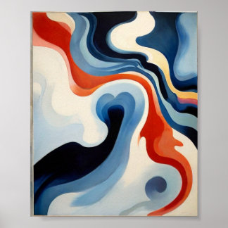 Abstraction Blue by Georgia O'Keeffe Poster