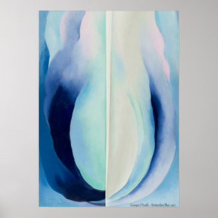 Abstraction Blue by Georgia O'Keeffe Poster