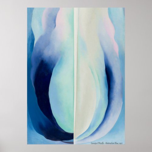 Abstraction Blue by Georgia OKeeffe Poster