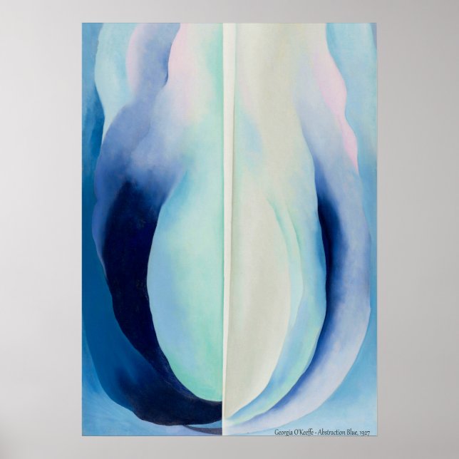 Abstraction Blue by Georgia O'Keeffe Poster (Front)
