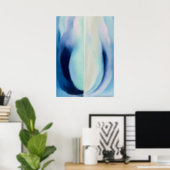 Abstraction Blue by Georgia O'Keeffe Poster (Home Office)