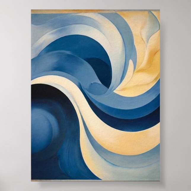 Abstraction Blue by Georgia O'Keeffe Poster Wall a (Front)