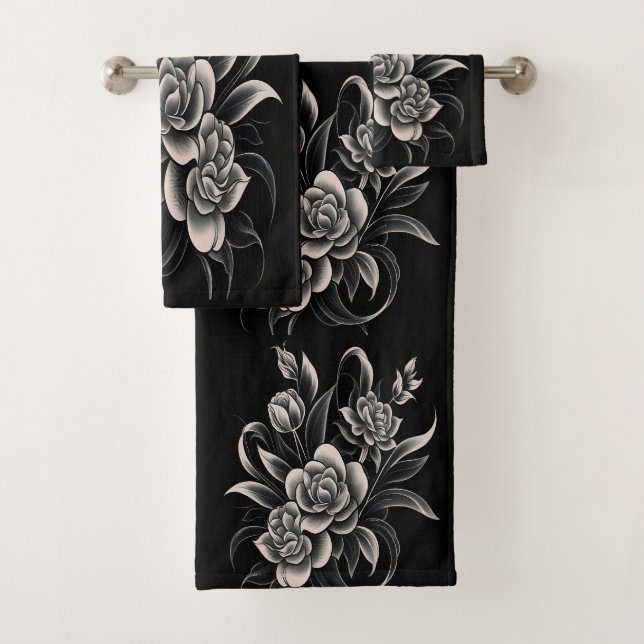 Abstraction Encapsulated Bath Towel Set (Insitu)