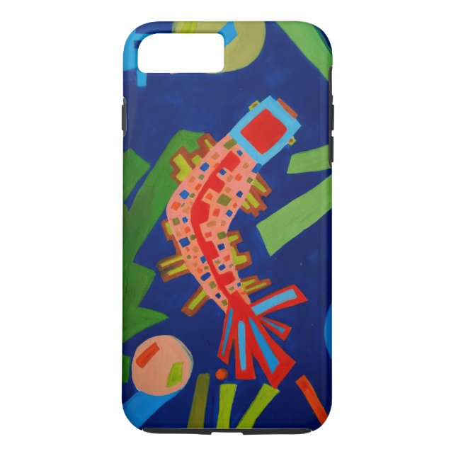 abstraction, fish, carp, cubism, Case-Mate iPhone case (Back)