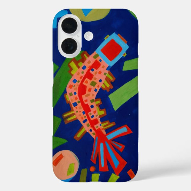 abstraction, fish, carp, cubism, Case-Mate iPhone case (Back)