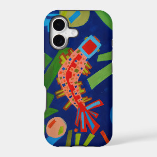 abstraction, fish, carp, cubism, iPhone 17 case