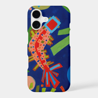 abstraction, fish, carp, cubism, iPhone 17 case