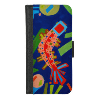 abstraction, fish, carp, cubism, iPhone 8/7 wallet case