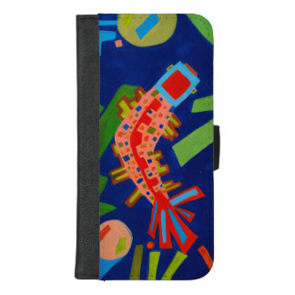 abstraction, fish, carp, cubism, iPhone 8/7 plus wallet case