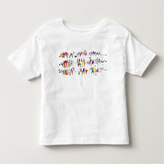 Abstraction from undulating lines toddler t-shirt