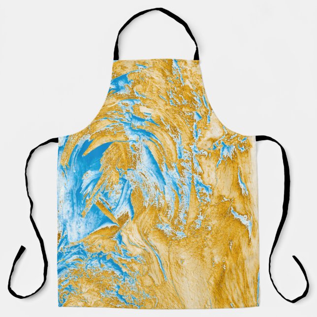 Abstraction: image in beautiful colors, in soft bl apron (Front)